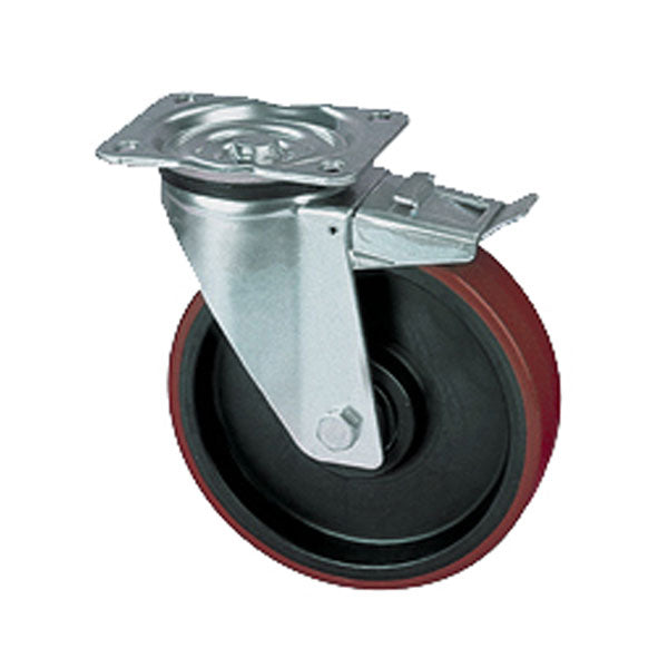 PCS - Roues en FONTE avec revêtement POLYURÉTHANE et SUPPORTS - charges lourdes - CHARIOTS - ROUE DE SUPPORT PCS - Roues en FONTE avec revêtement POLYURÉTHANE et SUPPORTS - charges lourdes - CHARIOTS - ROUE DE SUPPORT
